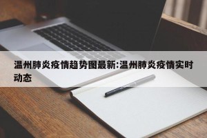 温州肺炎疫情趋势图最新:温州肺炎疫情实时动态