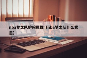 nba梦之队护腕属性（nba梦之队什么意思）